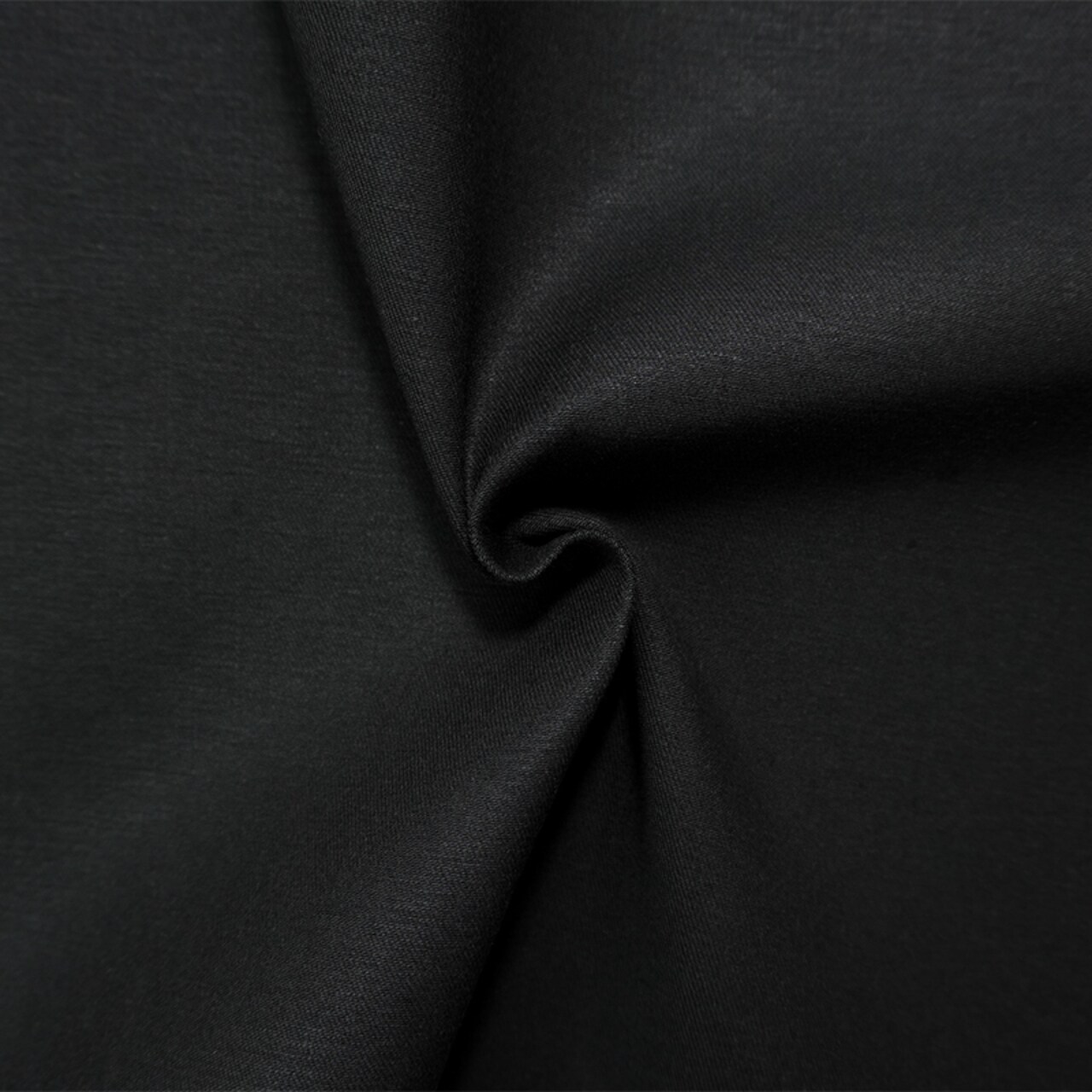 Black 12 oz. Cotton Blend Japanese Stretch Twill Woven Fabric By the Yard